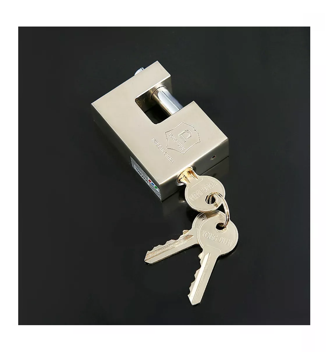 Foto 5 pulgar | Candados Cortina Extra Seguridad Lab.G Beige 70 mm 2 Unidades
