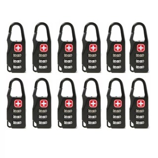 Foto 1 | 12pzs Candado Con Clave Para Maletas Mochilas Equipaje Eo Safe Imports Esi-15620 Negro