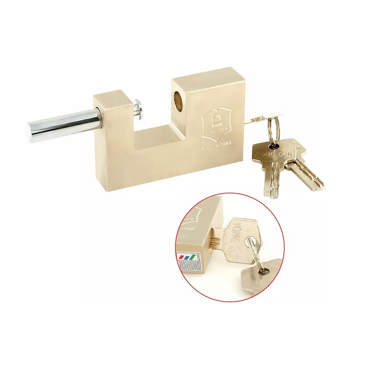 Foto 4 pulgar | 2 Piezas Candados Cortina Extra Seguridad Antirrobo Eo Safe Imports Esi-15626 Beige