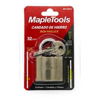 Foto 5 | Pack 10 Candados De Hierro 32 Mm Maple Tools