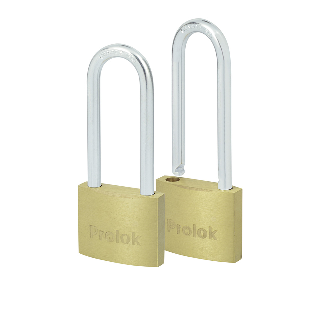 Juego De Candados De Latón Largos 40 Mm, Llave Estándar, 2 Piezas Prolok