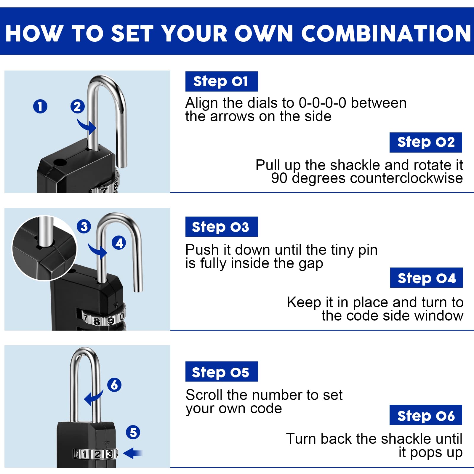 Foto 5 pulgar | Combination Lock Chumia, Paquete De 32 Unidades, Impermeable Para Equipaje - Venta Internacional.
