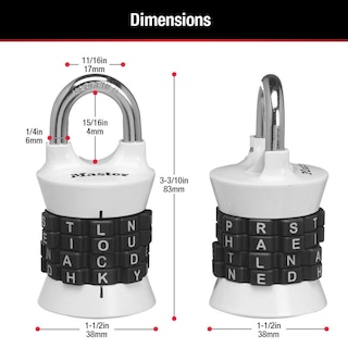 Foto 6 | Cerradura De Combinación Master Lock 1535dwd Para Gimnasio Y Escuela - Venta Internacional.