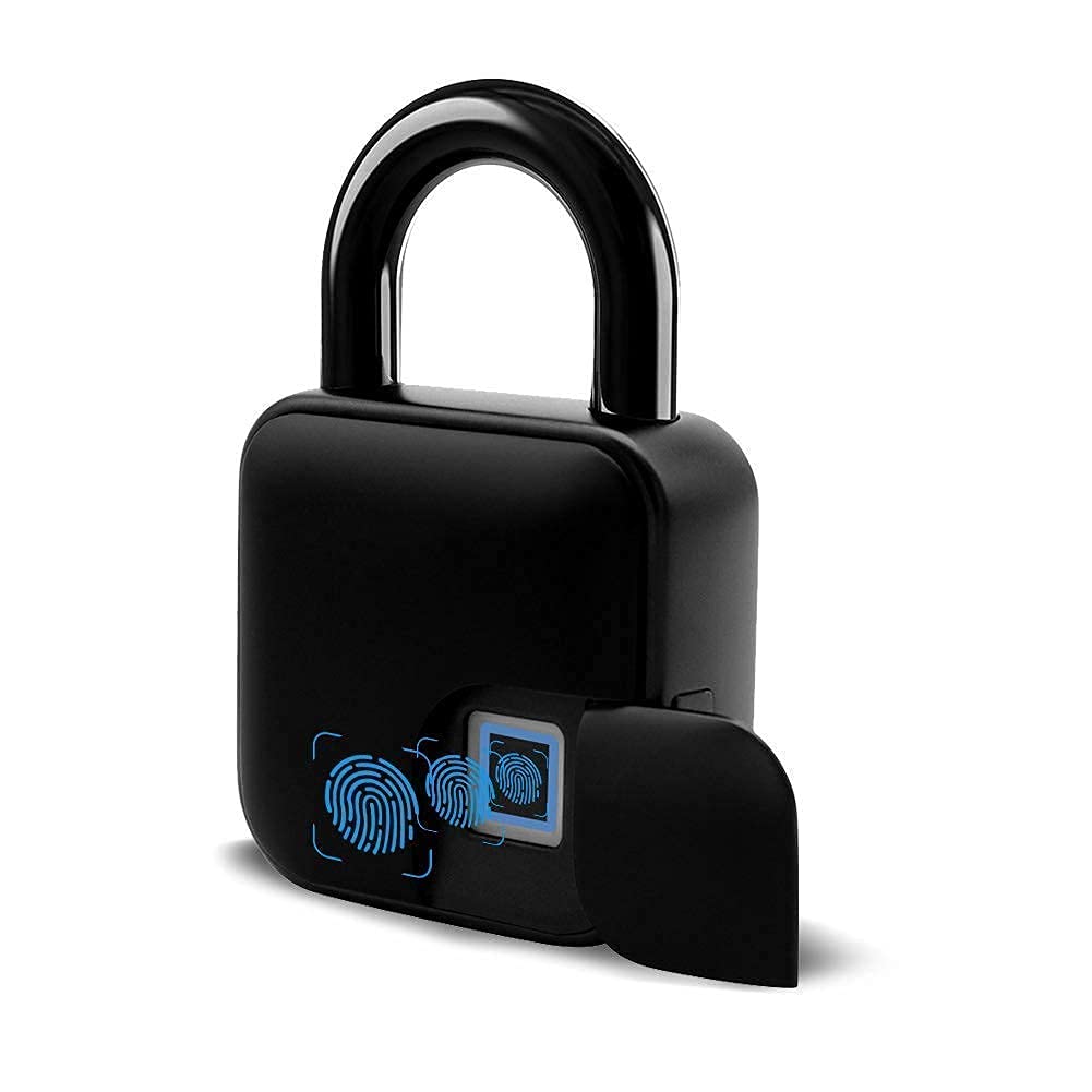 Foto 2 pulgar | Candado Inteligente con Huella Digital Sonew Impermeable Negro - Venta Internacional