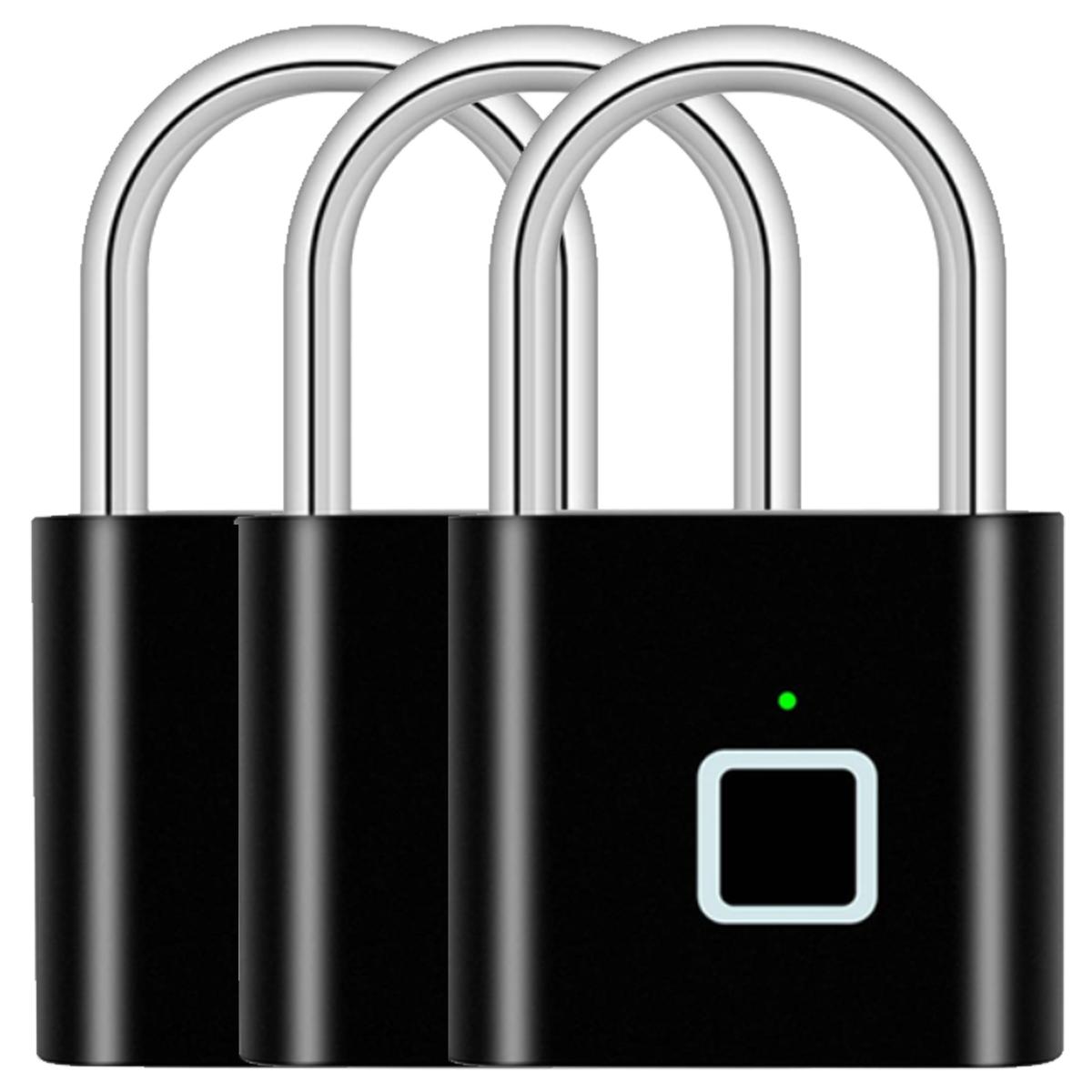Candados Digital con App Ventdepot Mxkbs-003 3 Piezas Negro