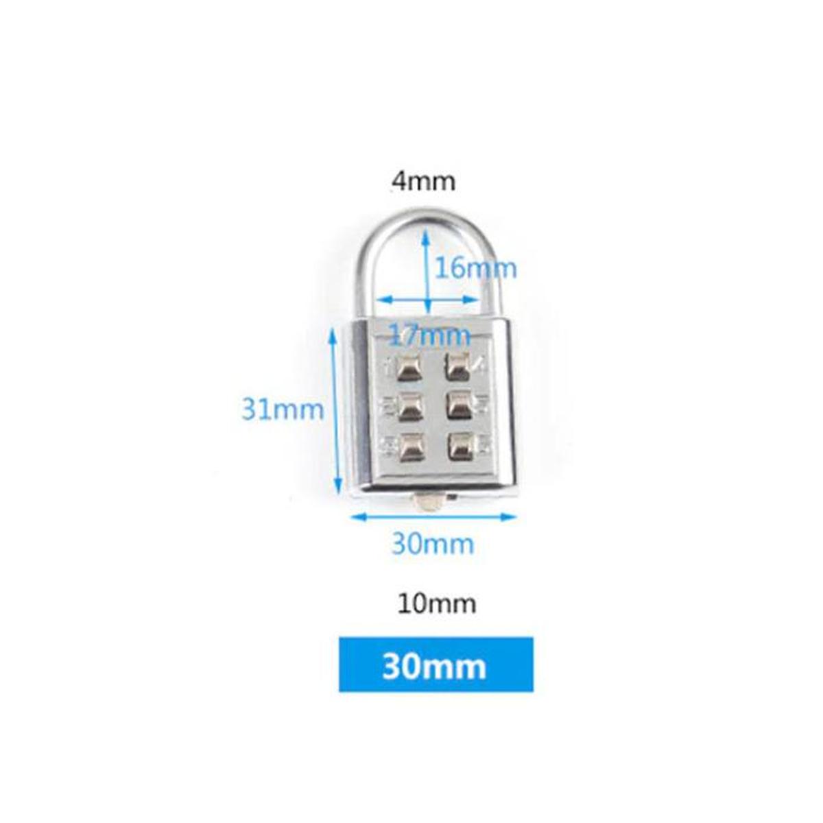 Foto 4 pulgar | Candados Mecánicos Ventdepot Mxlks-001 1 Pieza Plata