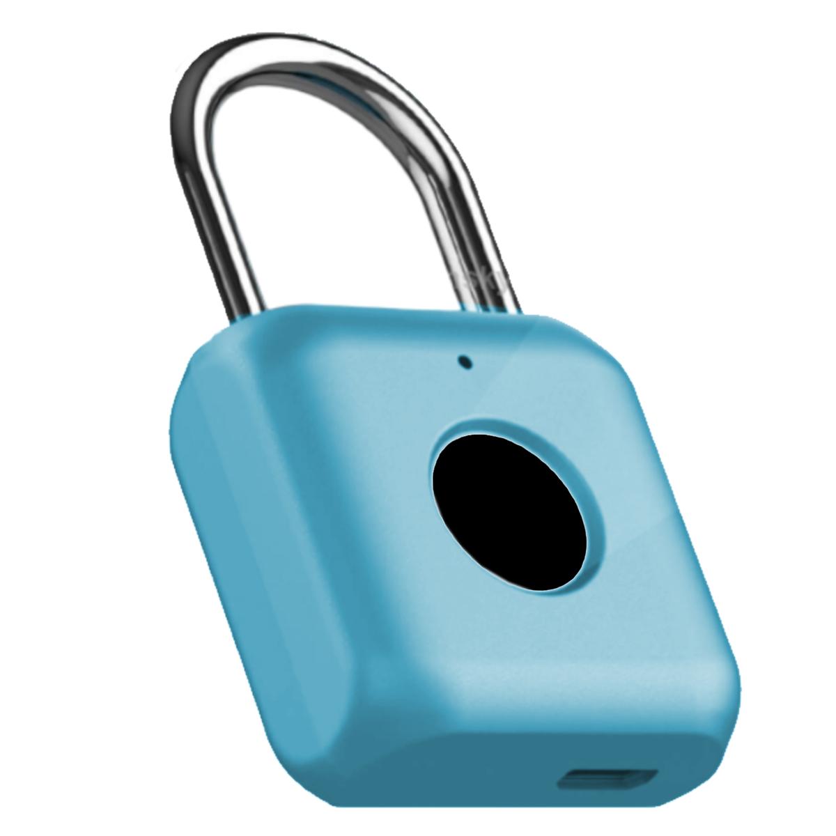 Foto 4 pulgar | Candados Biometricos Ventdepot Mxuck-002 2 Pieza Azul