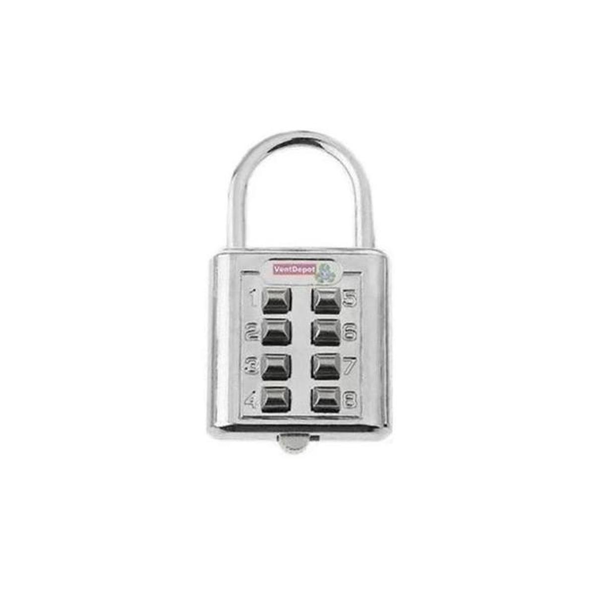Candados con Contraseña Moderno Ventdepot Mxlks-004 1 Pieza Plata