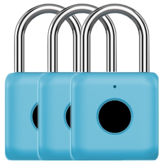 Foto 1 | Candados Inteligentes de Huellas Ventdepot Mxuck-003 3 Pieza Azul