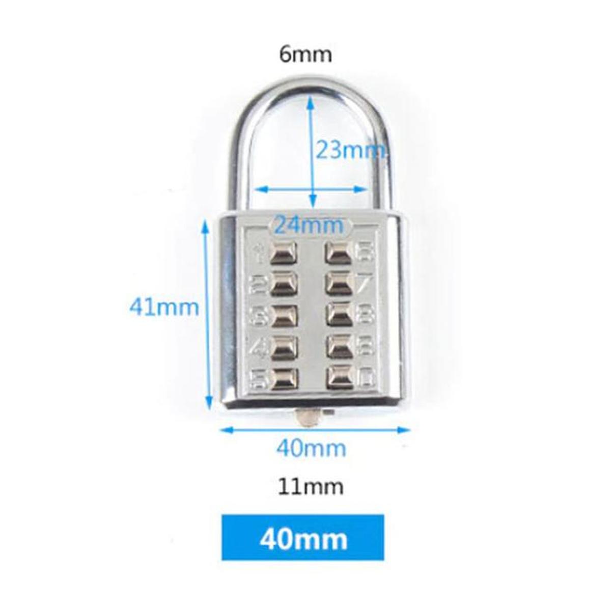 Foto 4 pulgar | Candado para Equipaje Ventdepot Mxlks-007 1 Pieza Plata