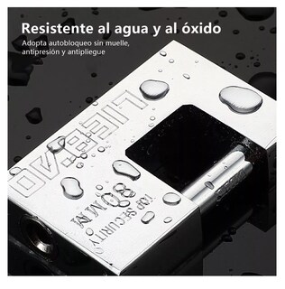 Foto 4 | Candado Cortina Belug Extra Seguridad Metálico 80 Mm 3 Piezas