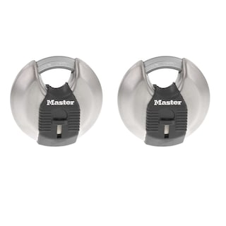 Foto 1 | Candado Discus Master Lock M40xtccsen De Acero Con Llave Similar, 2 Unidades - Venta Internacional.