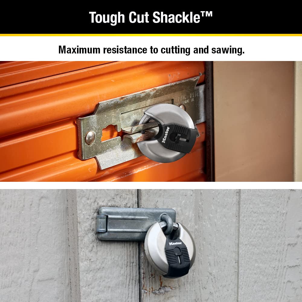 Foto 4 pulgar | Candado Discus Master Lock M40xtccsen De Acero Con Llave Similar, 2 Unidades - Venta Internacional.