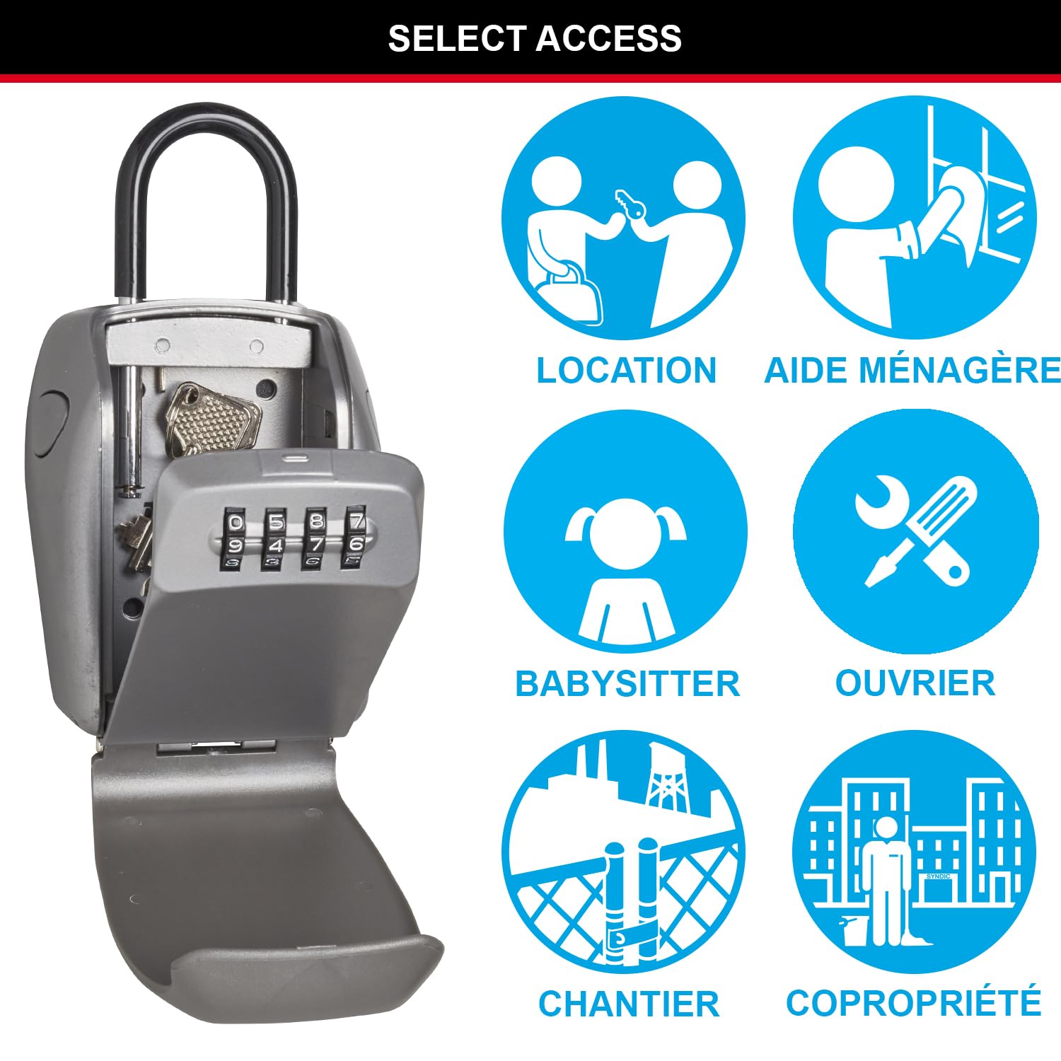 Foto 6 pulgar | Caja De Seguridad Master Lock 5414ec Con Capacidad Para 5 Llaves Para Exteriores - Venta Internacional.