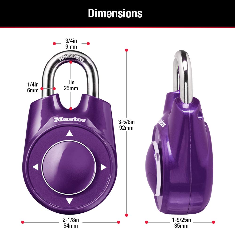 Foto 4 pulgar | Cerradura Combinada Master Lock 1500id Para Gimnasio Y Escuela - Venta Internacional.