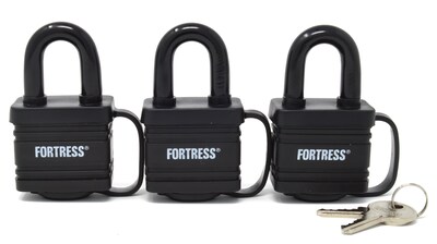 Foto 1 | Padlock Master Lock 1804tri, Laminado, Cubierto, Resistente A La Intemperie, Paquete De 3 - Venta Internacional.