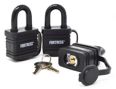 Foto 3 | Padlock Master Lock 1804tri, Laminado, Cubierto, Resistente A La Intemperie, Paquete De 3 - Venta Internacional.