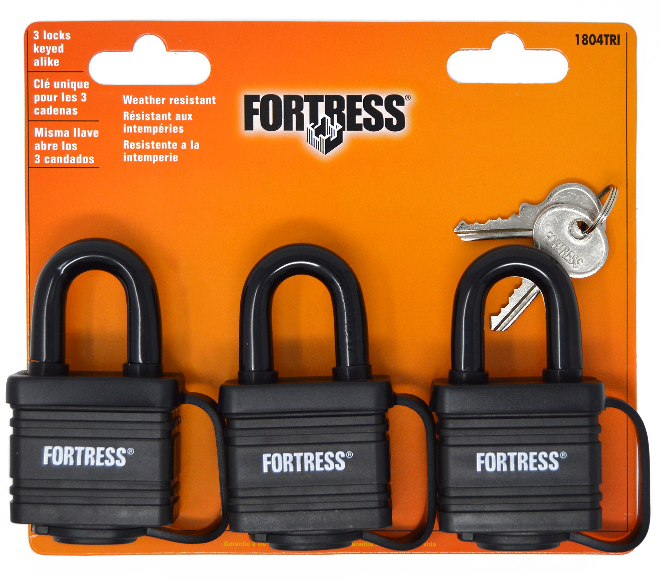 Foto 6 pulgar | Padlock Master Lock 1804tri, Laminado, Cubierto, Resistente A La Intemperie, Paquete De 3 - Venta Internacional.