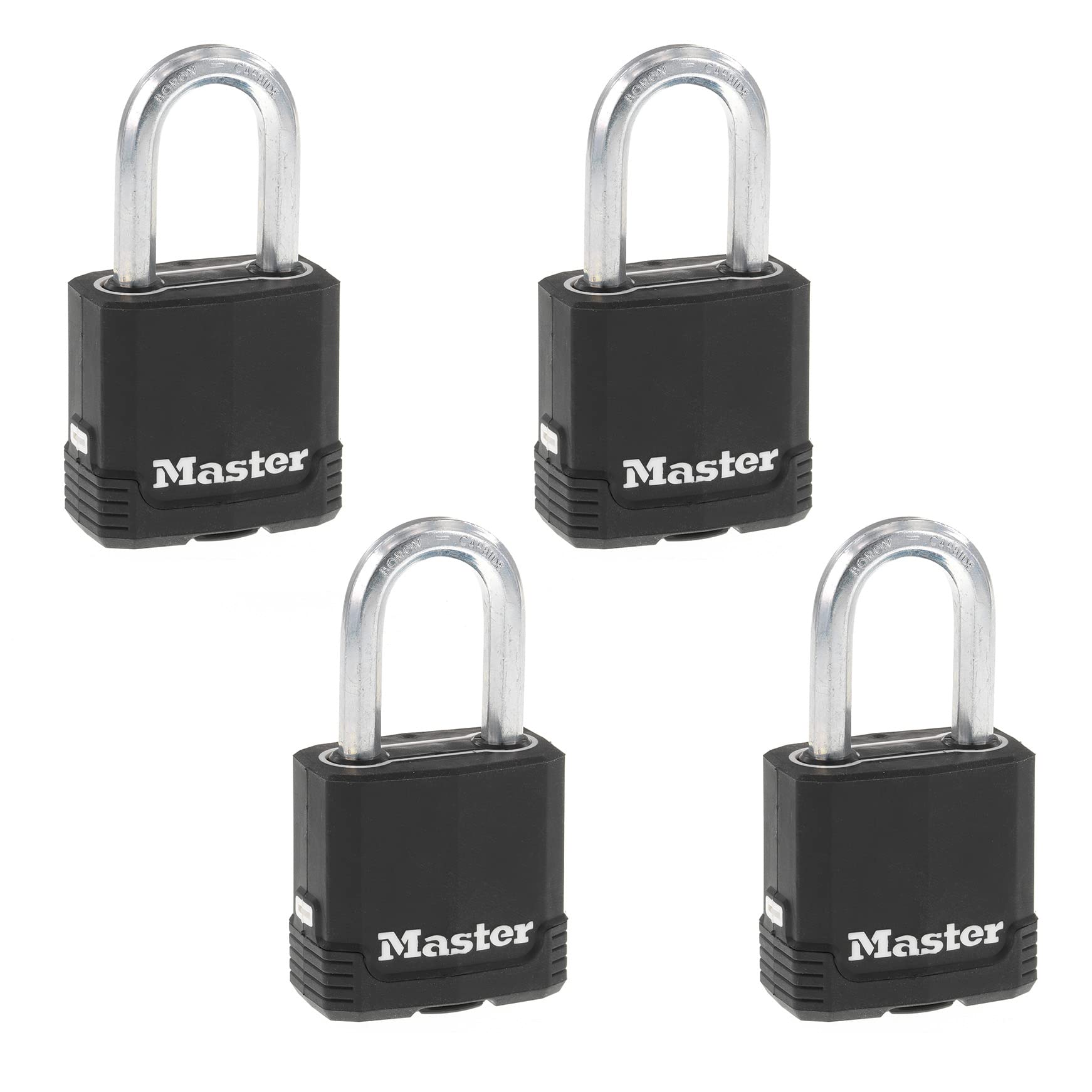 Foto 2 pulgar | Candado Con Llave Negra Para Exteriores Padlock Master Lock M115xqlf, Paquete De 4 - Venta Internacional.
