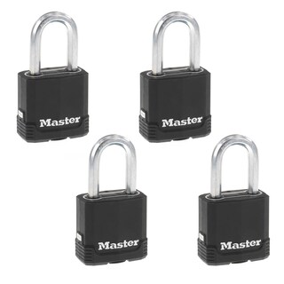 Foto 1 | Candado Con Llave Negra Para Exteriores Padlock Master Lock M115xqlf, Paquete De 4 - Venta Internacional.
