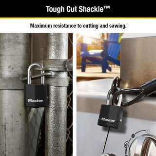 Foto 3 | Candado Con Llave Negra Para Exteriores Padlock Master Lock M115xqlf, Paquete De 4 - Venta Internacional.