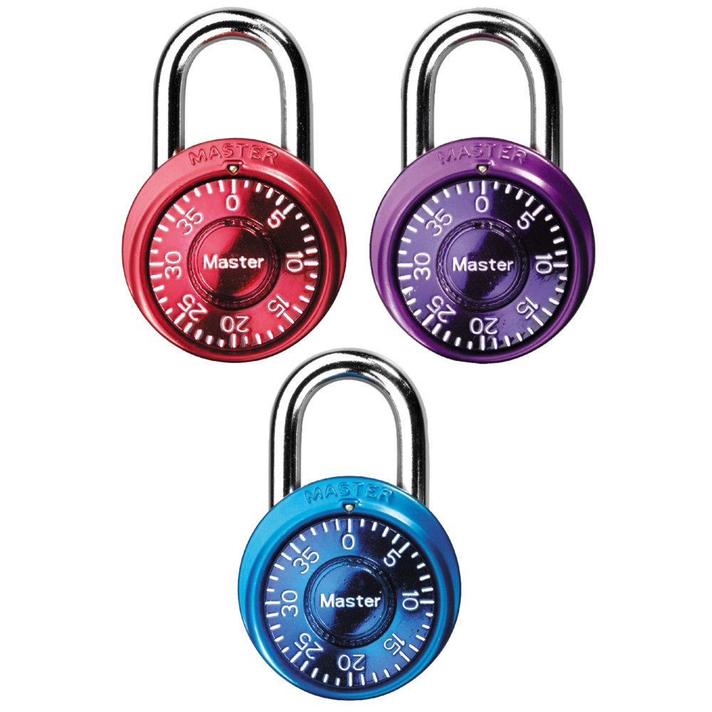 Foto 2 pulgar | Locker Lock Master Lock 1533tri Mini Combination, Paquete De 3 - Venta Internacional.