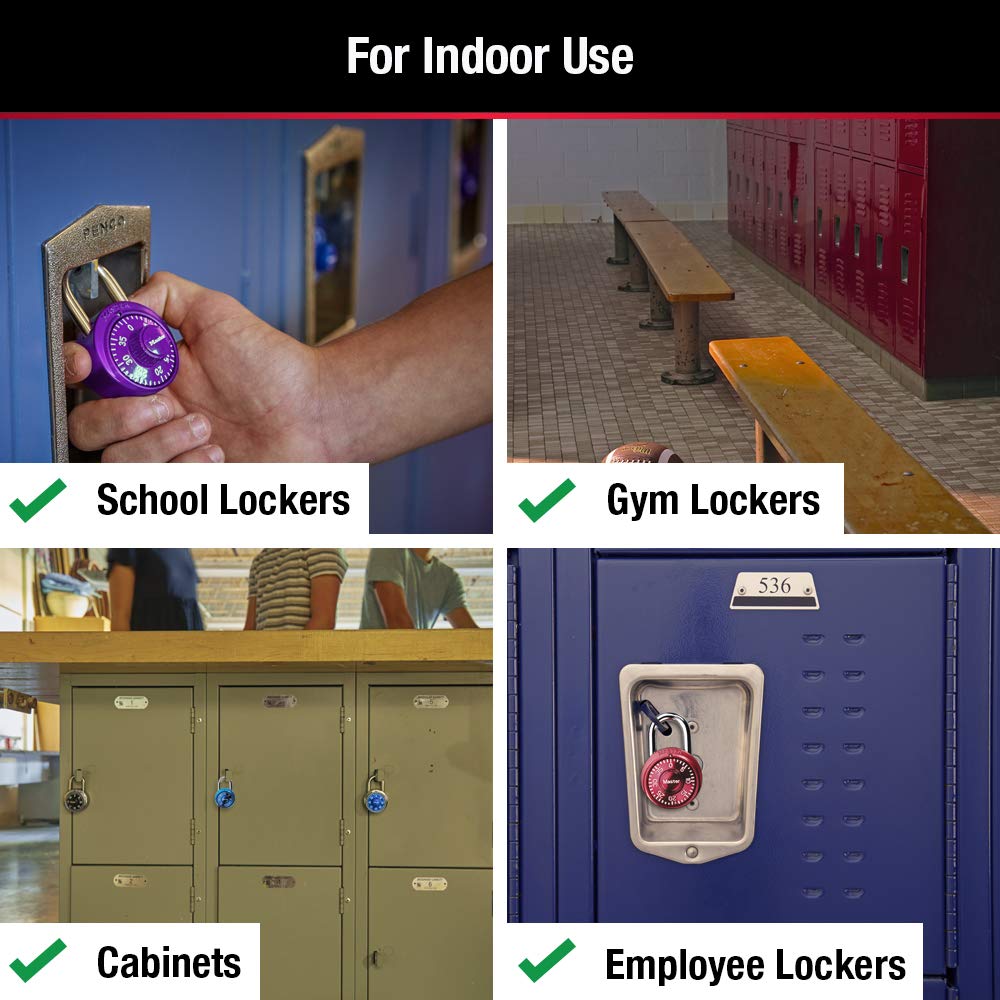 Foto 4 pulgar | Locker Lock Master Lock 1533tri Mini Combination, Paquete De 3 - Venta Internacional.