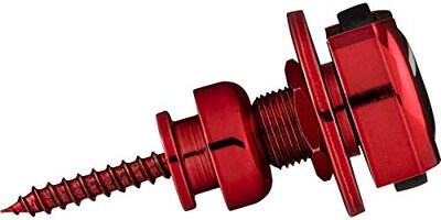 Foto 4 | Strap Locks Fender Infinity De Acero Rojo, Juego De 2 - Venta Internacional.