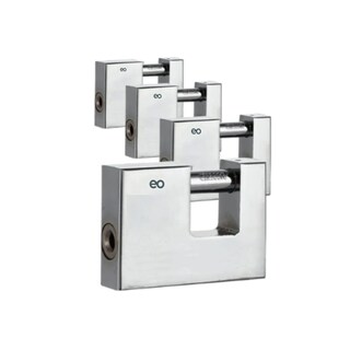 Foto 1 | 4pzs Candado Cortina Extra Seguridad Metálico 70mm Antirrobo Eo Safe Imports Esi-19235 Plata