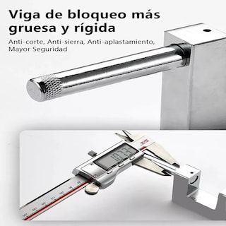 Foto 3 | 4pzs Candado Cortina Extra Seguridad Metálico 70mm Antirrobo Eo Safe Imports Esi-19235 Plata