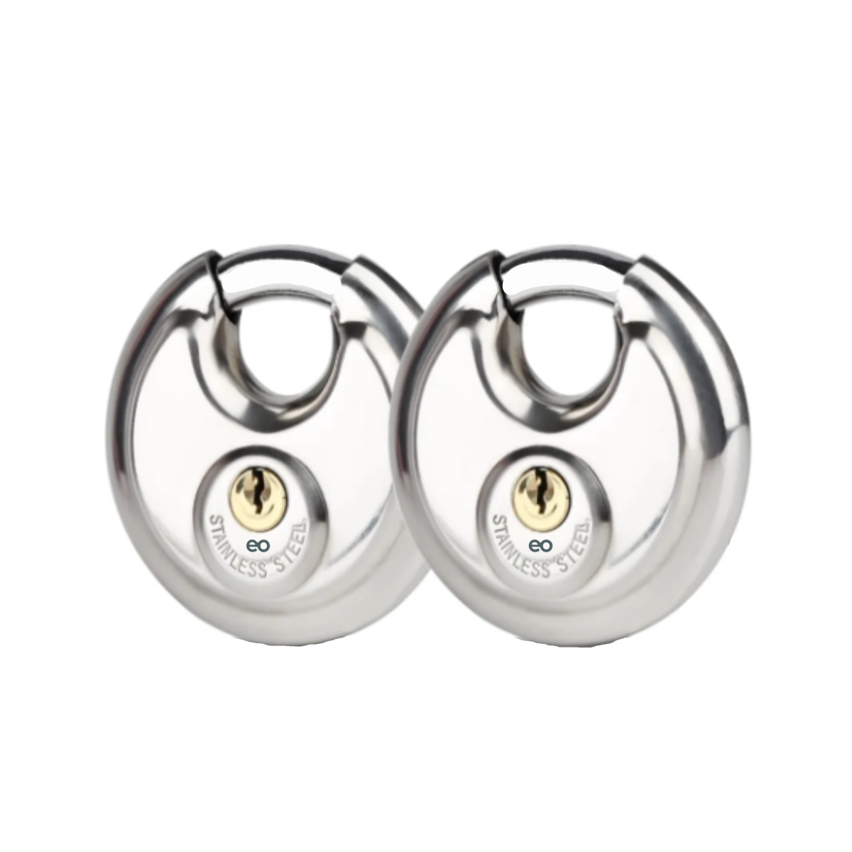 Foto 1 | Candado De Acero Tipo Disco 70mm De Máxima Seguridad, 2 Pzs Eo Safe Imports Esi-19238 Plata