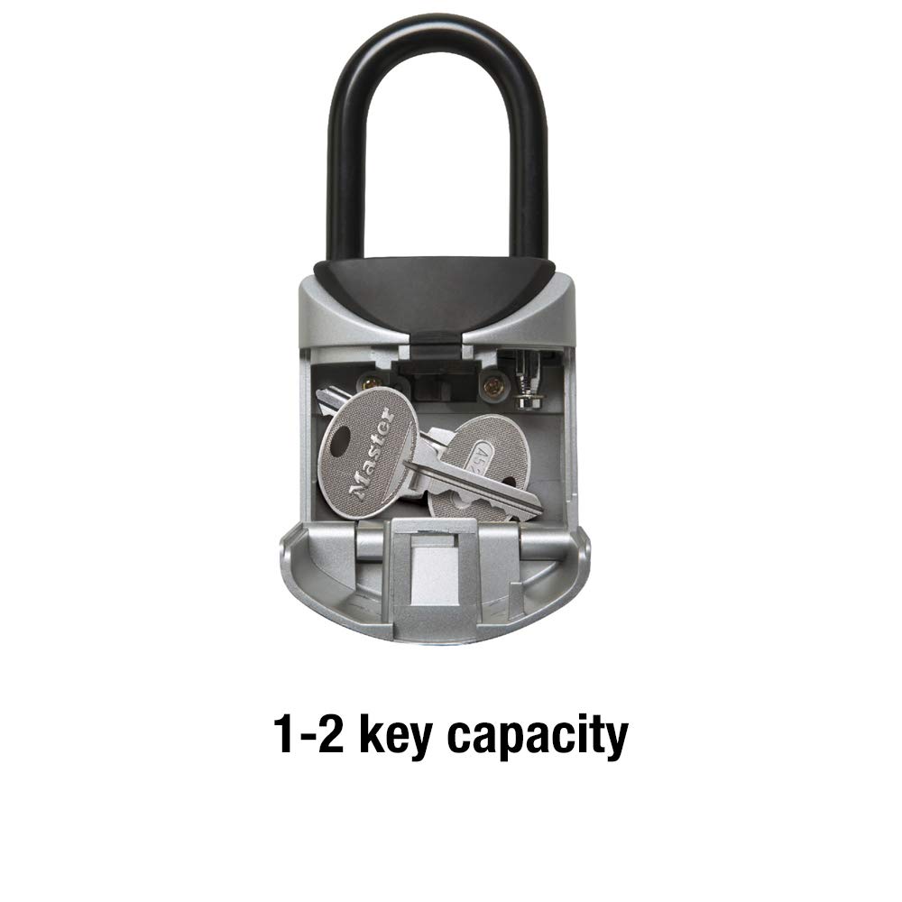 Foto 3 pulgar | Lock Box Master Lock 5406d - Caja Fuerte Portátil Con Llave, Color Negro Y Gris - Venta Internacional.