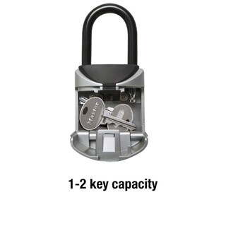 Foto 2 | Lock Box Master Lock 5406d - Caja Fuerte Portátil Con Llave, Color Negro Y Gris - Venta Internacional.
