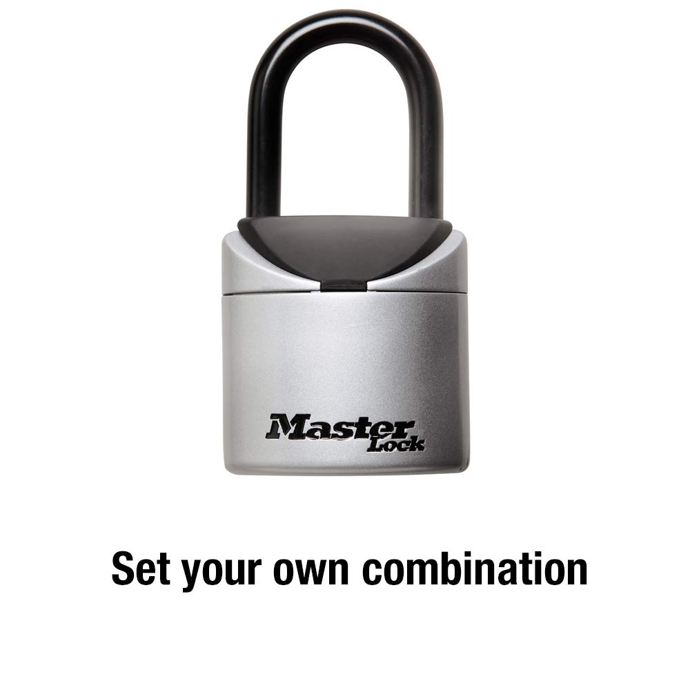 Foto 4 | Lock Box Master Lock 5406d - Caja Fuerte Portátil Con Llave, Color Negro Y Gris - Venta Internacional.