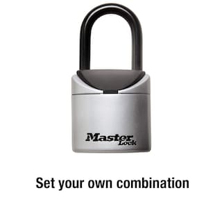 Foto 4 | Lock Box Master Lock 5406d - Caja Fuerte Portátil Con Llave, Color Negro Y Gris - Venta Internacional.