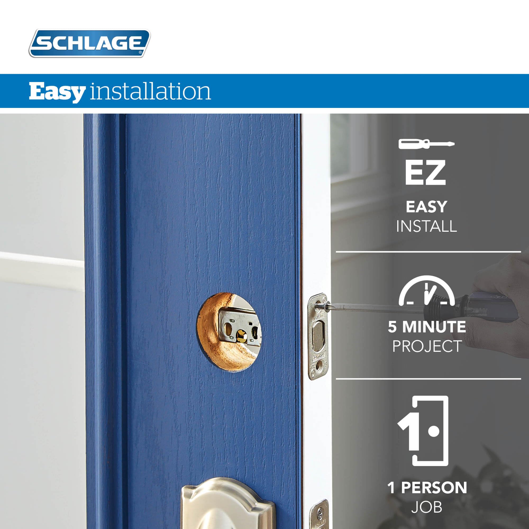 Foto 4 | Cerradura De Puerta Schlage Fb50n V Geo 505 B60 Con Llave Similar De Latón - Venta Internacional.
