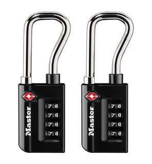 Foto 1 | Candado Para Equipaje Master Lock 4696t, Aprobado Por La Tsa, Negro, Paquete De 2 - Venta Internacional.