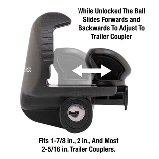 Foto 3 | Candado De Enganche Para Remolque Master Lock 379atpy Universal Negro - Venta Internacional.