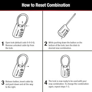 Foto 2 | Luggage Lock Set Your Own Combination Master Lock, Aprobado Por La Tsa - Venta Internacional.