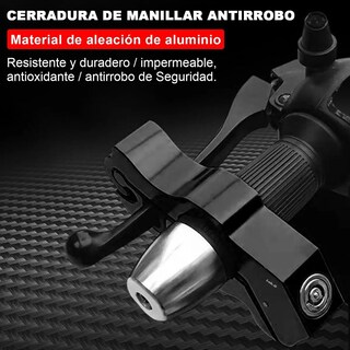 Foto 2 | Candado Para Motocicletas Bloqueador De Freno Y Acelerador Lab.g Negro