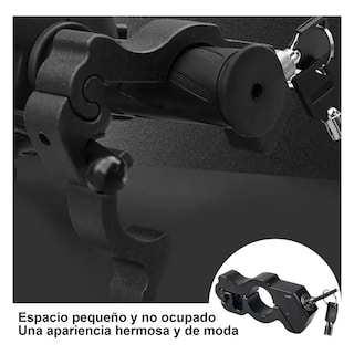 Foto 5 | Candado Para Motocicletas Bloqueador De Freno Y Acelerador Lab.g Negro
