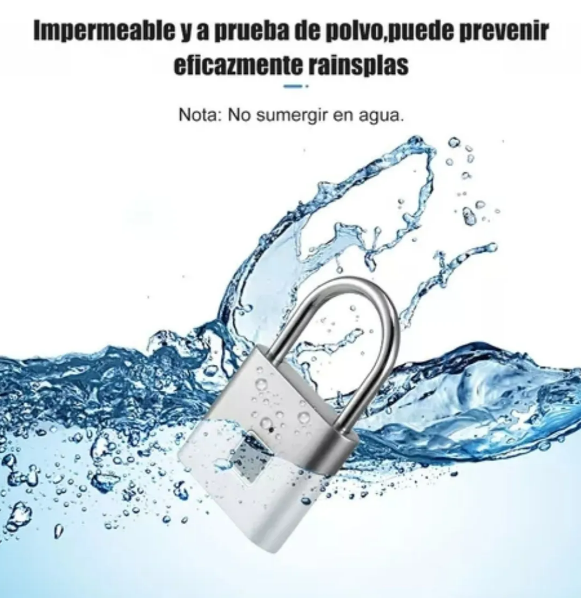 Foto 4 | Candado de Huella Digital Xtellar Recargable Usb