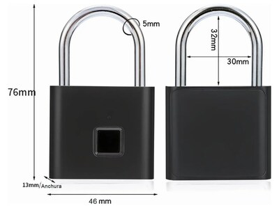 Foto 4 | Candado Xtellar De Huella Digital Usb Recargable Inigualable Seguridad Acuática Y Anti-polvo