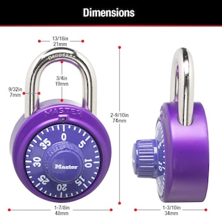 Foto 6 | Paquete De 2 Candados Combinados Locker Lock Master Lock 1530t - Venta Internacional.
