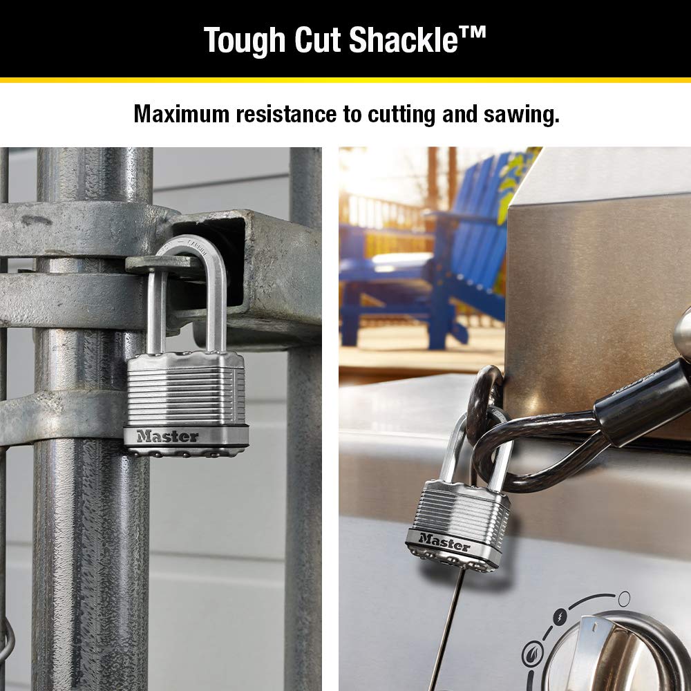 Foto 4 pulgar | Padlock Master Lock Magnum Silver Con Llaves Iguales Para Exteriores  Paquete De 4 - Venta Internacional.