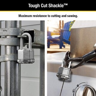 Foto 3 | Padlock Master Lock Magnum Silver Con Llaves Iguales Para Exteriores Paquete De 4 - Venta Internacional.