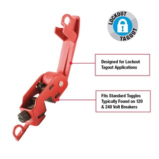 Foto 2 | Disyuntor Lockout Master Lock 493b Para Conmutadores Estándar - Venta Internacional.