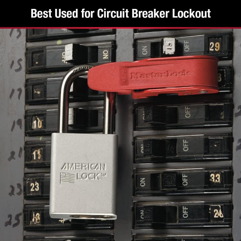 Foto 4 pulgar | Disyuntor Lockout Master Lock 493b Para Conmutadores Estándar - Venta Internacional.