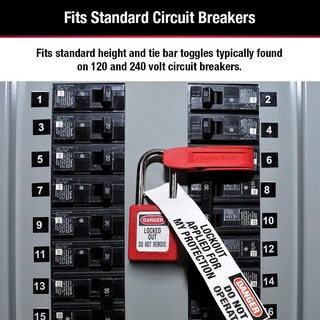 Foto 4 | Disyuntor Lockout Master Lock 493b Para Conmutadores Estándar - Venta Internacional.