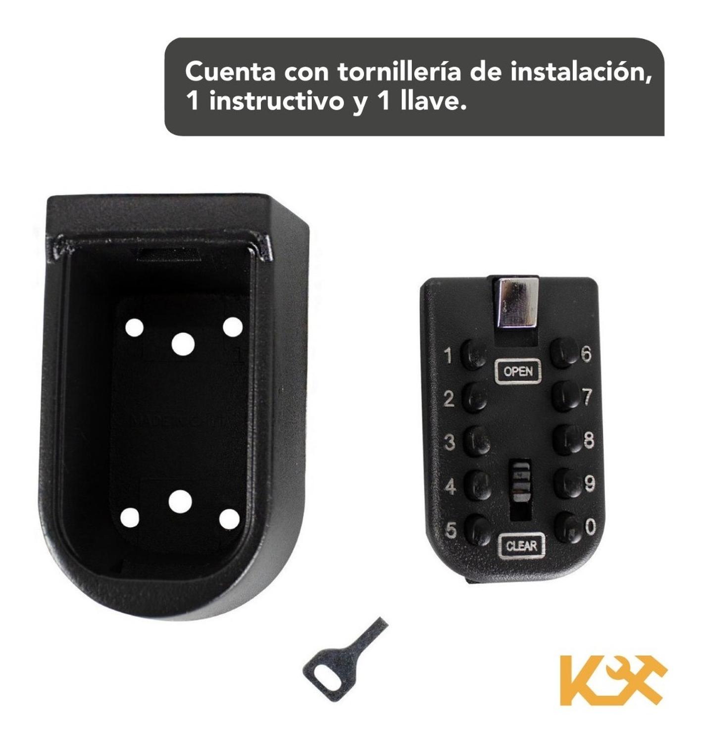 Foto 7 pulgar | Caja para Laves de Seguridad Empotrable 11 cm con Dígitos